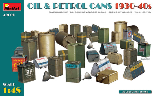 1/48 Oil & Petrol Cans 1930-40s - Hobby Sense