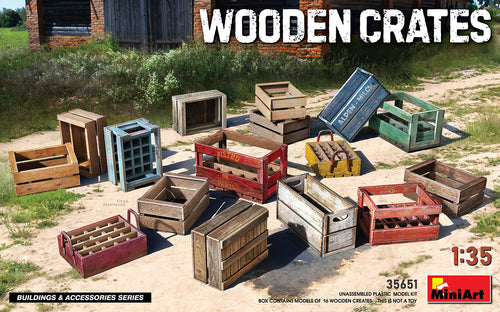 1/35 Wooden Crates - Hobby Sense