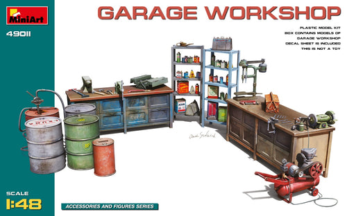 1/48 Garage Workshop - Hobby Sense