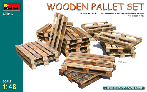 1/48 Wooden Pallet Set - Hobby Sense