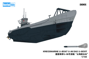1/144 Kriegsmarine U-Boat U-96 "Das U-Boot" Snap Kit - Hobby Sense