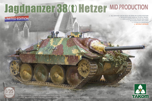 1/35 Jagdpanzer 38(t) Hetzer Mid Production Limited Edition - Hobby Sense