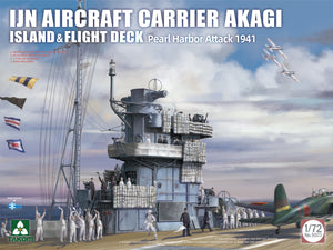 1/72 IJN Aircraft Carrier Akagi Island and Flight Deck, Pearl Harbor Attack 1941 - Hobby Sense