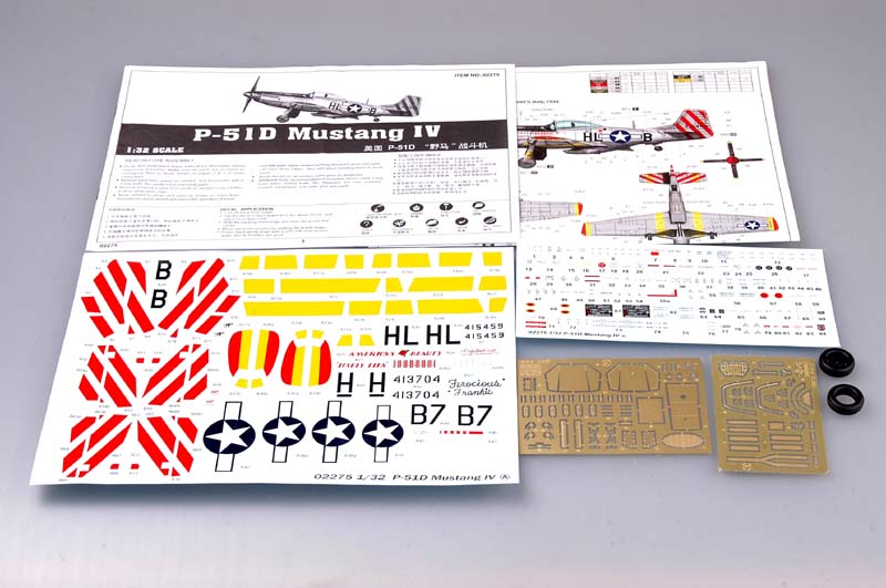トランペッター 1/32 P-51D Mustang IV 1/32 Trumpeter P51D Mustang IV Fighter - Squadron.com