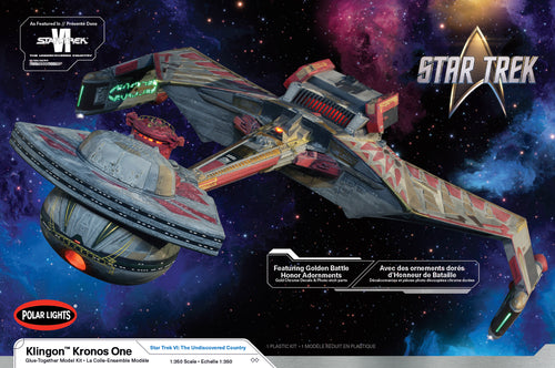 1/350 Star Trek The Undiscovered Country Klingon Kronos One Battle Cruiser - Hobby Sense