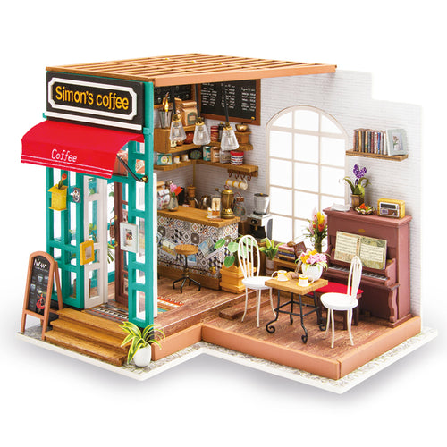 Simon's Coffee DIY Miniature House Kit - Hobby Sense