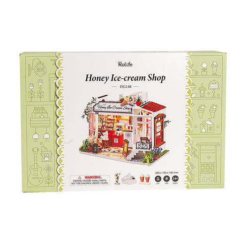 Honey Ice Cream Shop DIY Miniature House Kit