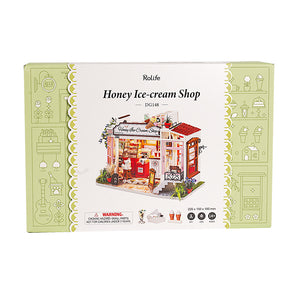 Honey Ice Cream Shop DIY Miniature House Kit