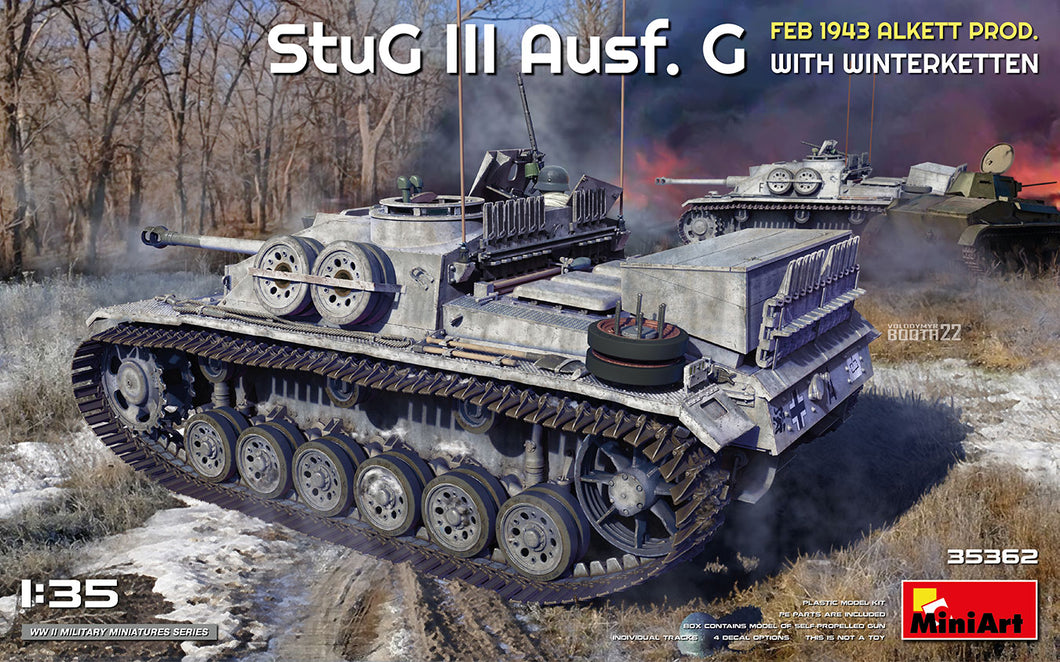 1/35 StuG III Ausf. G Feb 1943 Alkett Prod. with Winterketten - Hobby Sense