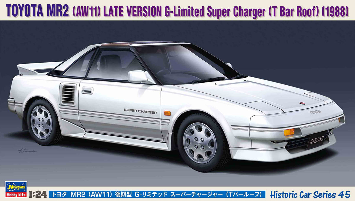 1/24 Toyota MR2 (AW11) Late Version G-Limited Super Charger T Bar Roof