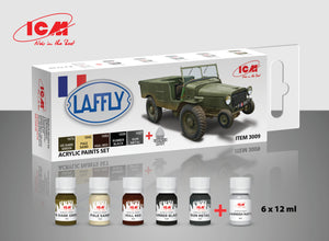 Acrylic paint set for Laffly V 15T and other French AFV - Hobby Sense