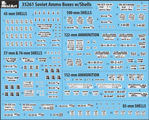 1/35 Soviet Ammo Boxes w/Shells - Hobby Sense