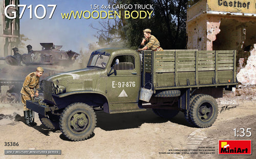 1/35 1,5t 4x4 G7107 Cargo Truck w/Wooden Body - Hobby Sense