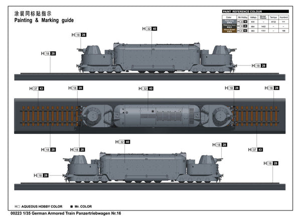 1/35 German Armored Train Panzertriebwagen Nr16 - Hobby Sense