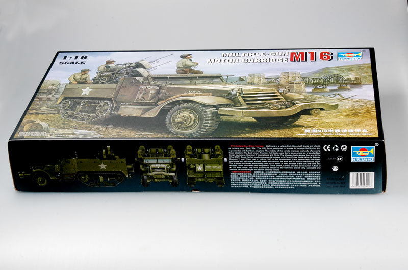 自動車 TRUMPETER1/16MULTIPLE-GUN MOTOR GARRIAGE M16 Multiple-Gun Motor Carriage 00911-1/16 Series-TRUMPETER