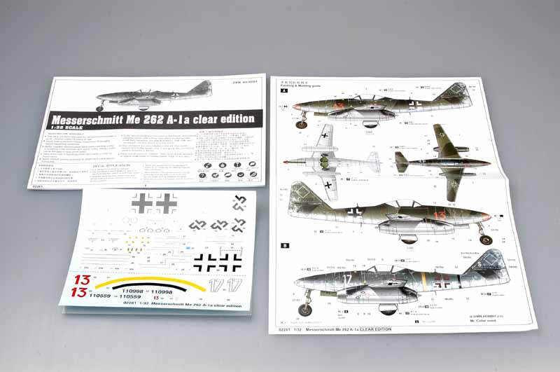 1/32 Messerchmitt Me 262 A-1a Clear Edition