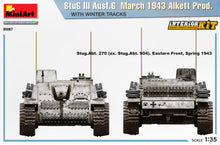 1/35 StuG III Ausf. G March 1943 Alkett Prod w/Winter Tracks. Interior Kit - Hobby Sense