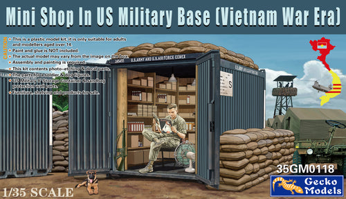 1/35 Mini Shop in US Military Base Vietnam War - Hobby Sense