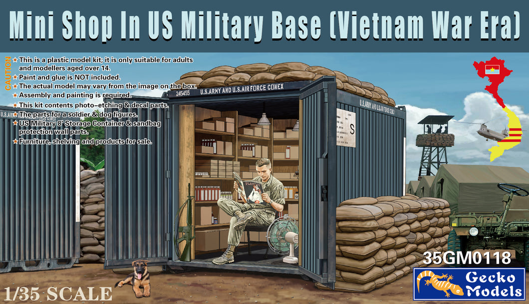 1/35 Mini Shop in US Military Base Vietnam War - Hobby Sense
