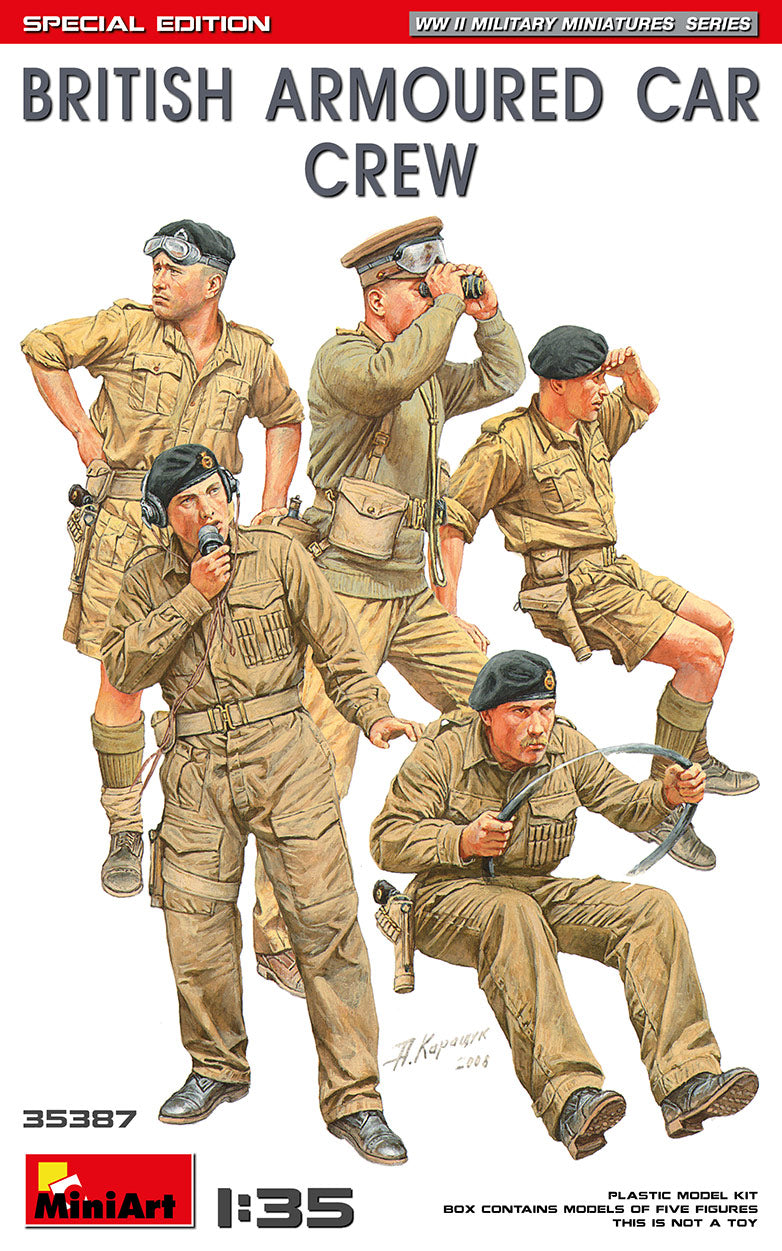 1/35 British Armoured Car Crew (Special Edition) - Hobby Sense