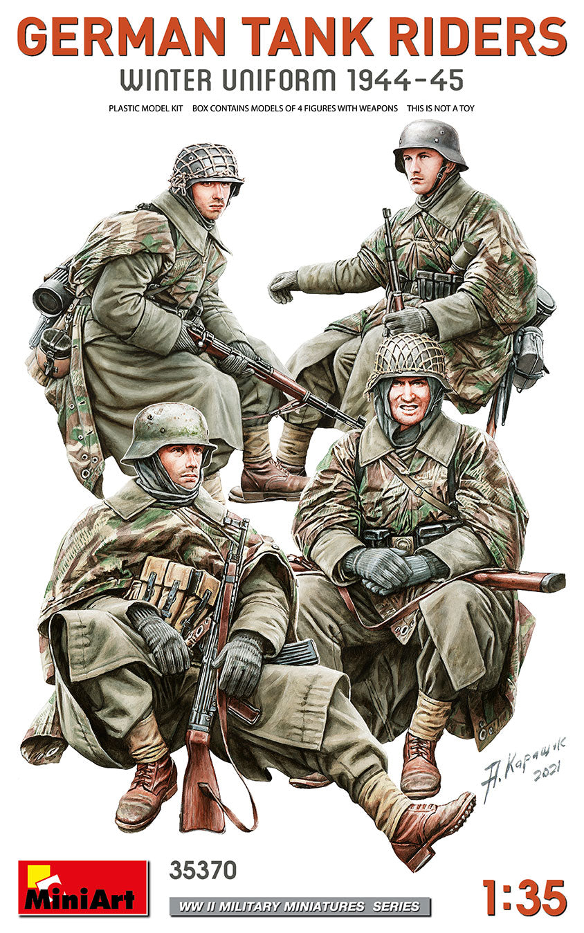 1/35 German Tank Riders (Winter Uniform 1944-45) - Hobby Sense