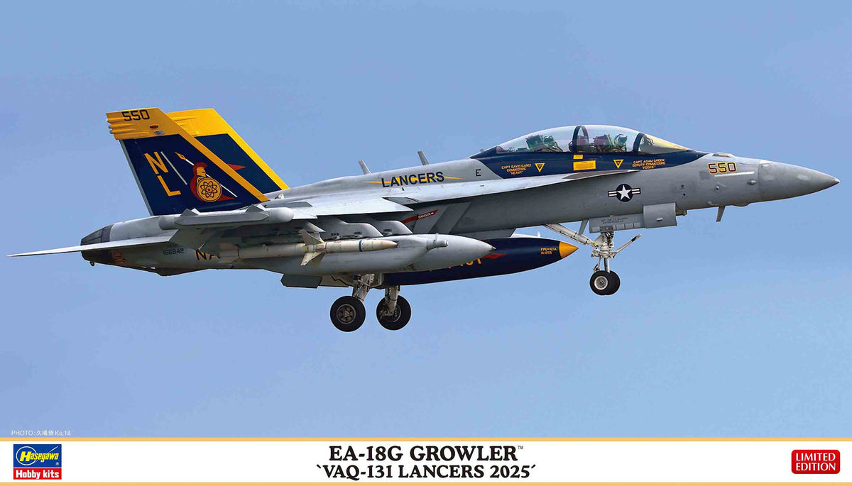 Hasegawa 1/72 EA-18G Growler VAQ-131 Lancers 2025
