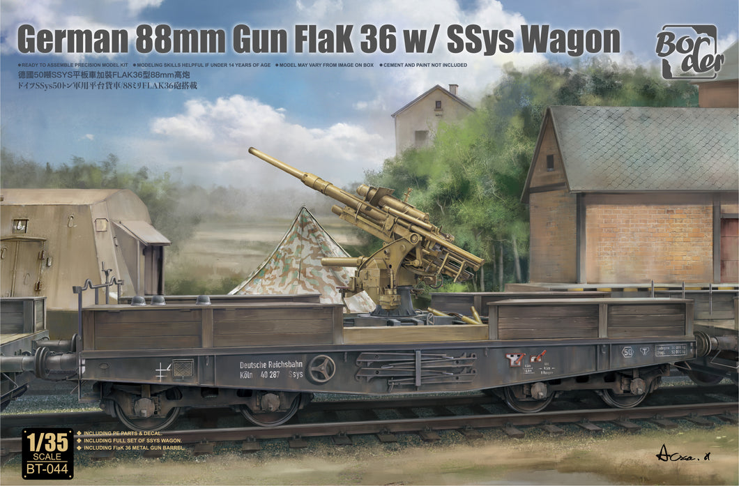 1/35 German 88mm Gun Flak 36 with SSys Wagon - Hobby Sense