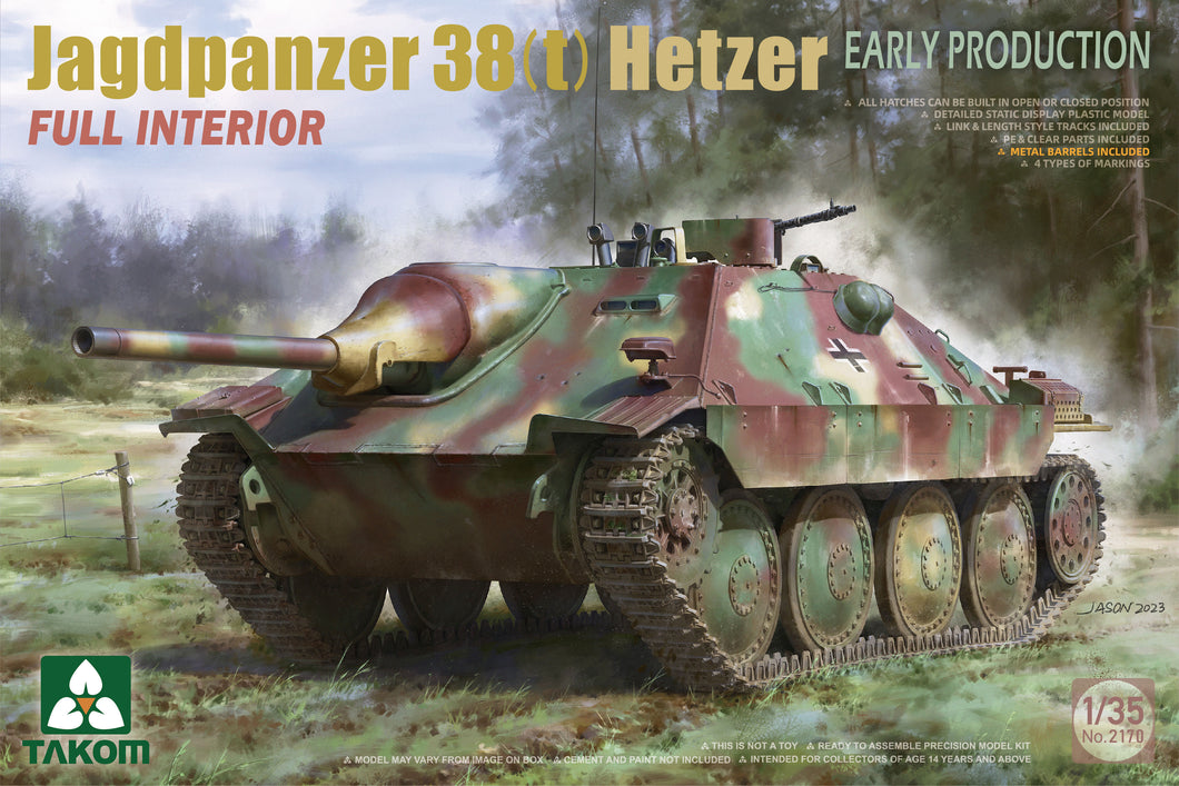 1/35 Jagdpanzer 38(t) Hetzer Early Production, Full Interior - Hobby Sense