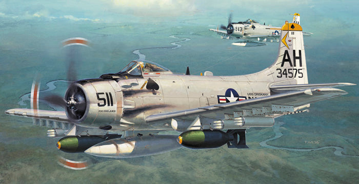 1/72 A1H Skyraider w/ Rocket Pod - Hobby Sense