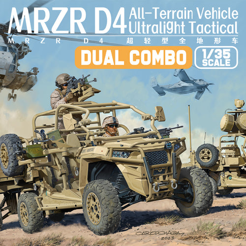 1/35 MRZR D4 Ultralight Tactical All-Terrain Vehicle (Dual Combo/Two kits in one set) - Hobby Sense