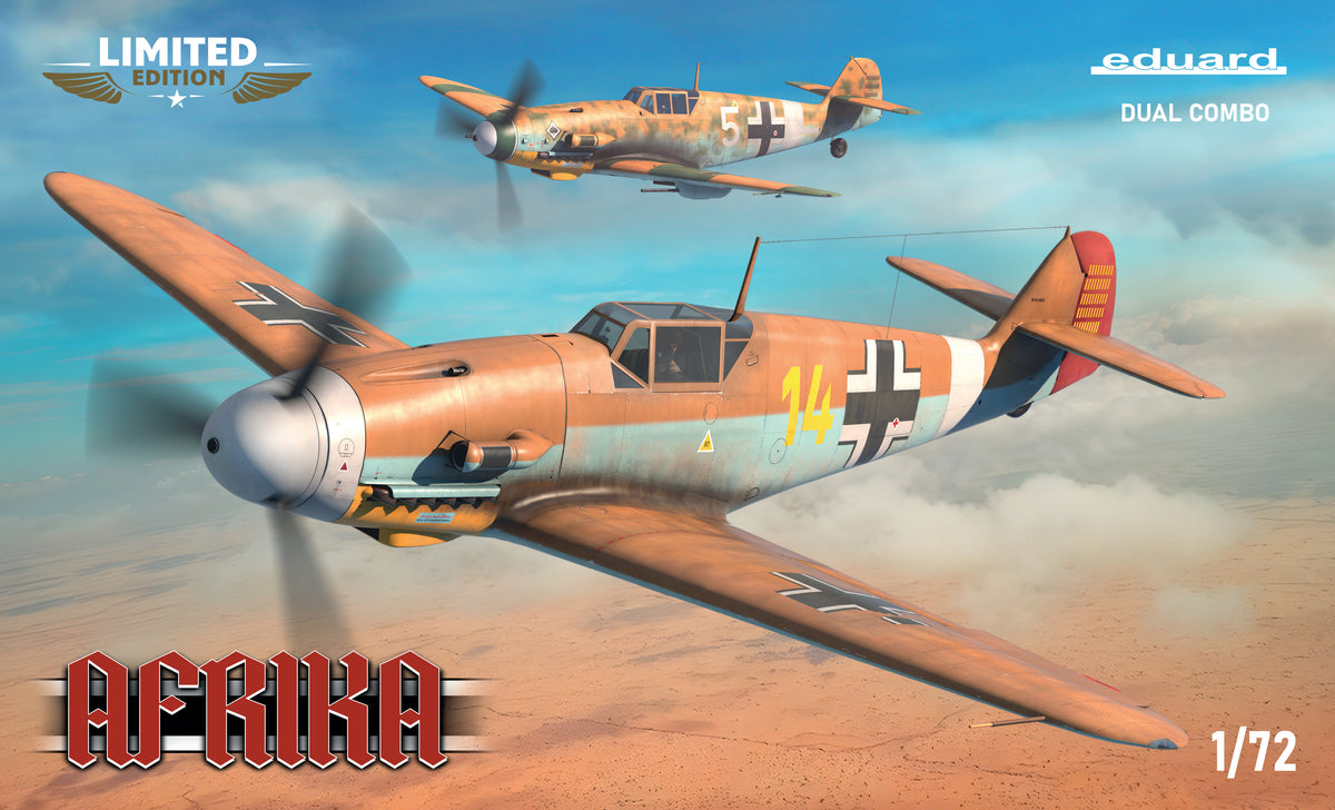 1/72 Messerschmitt Bf 109 Dual Combo Limited Edition AFRIKA - Hobby Sense