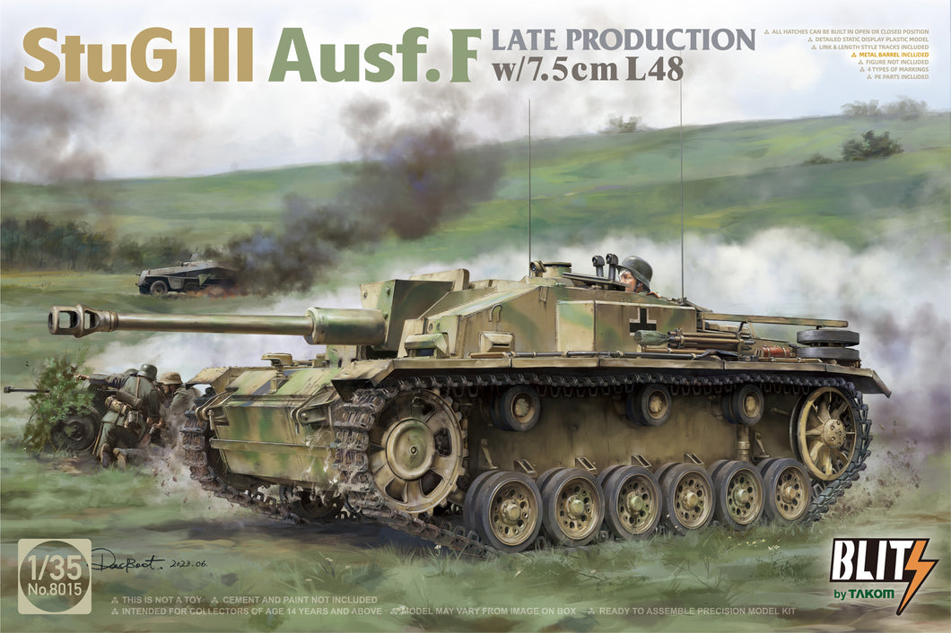 1/35 StuG III Ausf.F Late Production w/7.5cm L48 - Hobby Sense