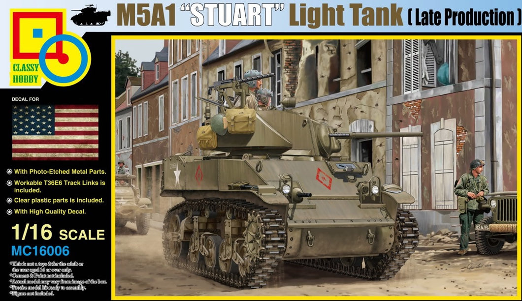 1/16 M5A1 Stuart (Late Production) - Hobby Sense