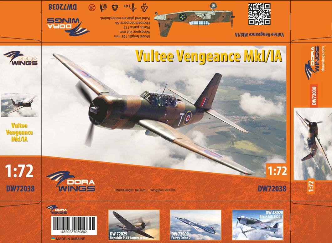 1/72 Vultee Vengeance Mk.I / IA - Hobby Sense