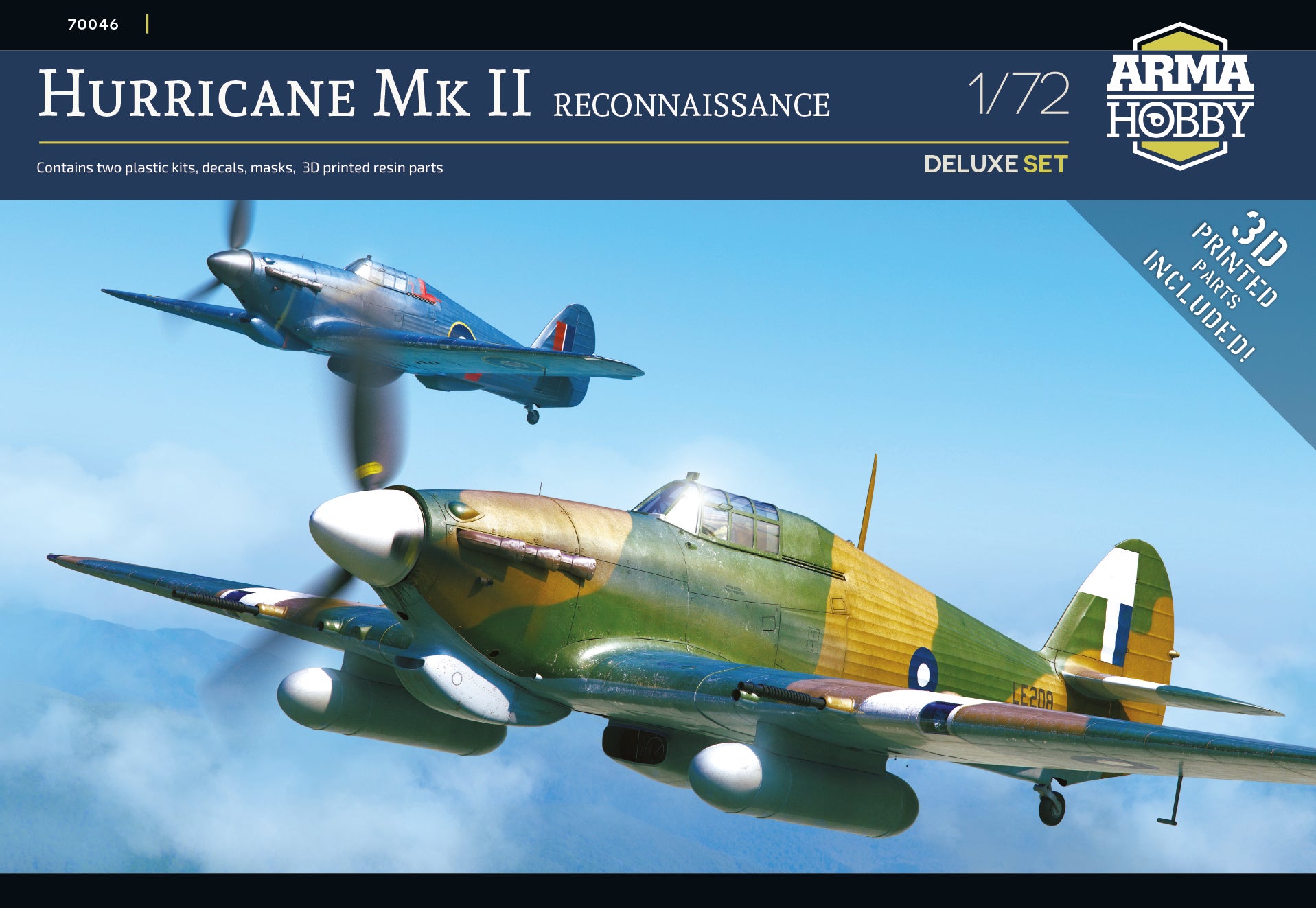 1/72 Hurricane Mk II Reconnaissance, DLX Set - Hobby Sense