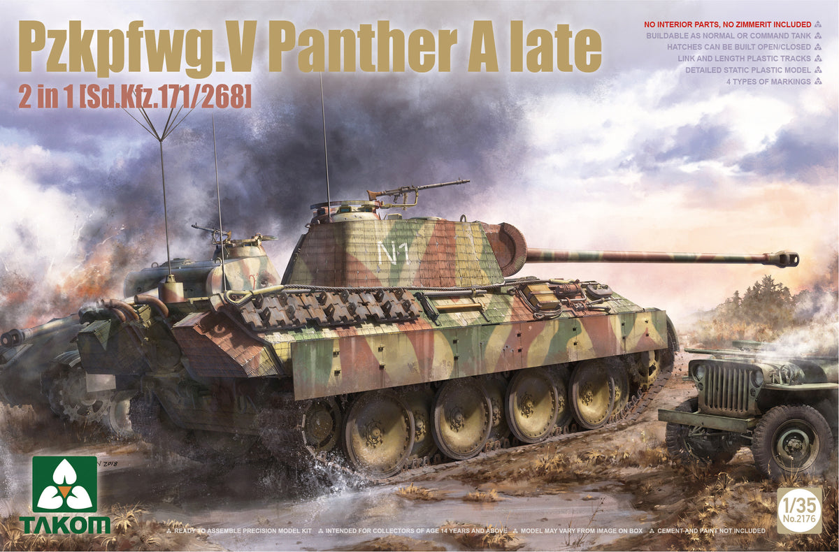 1/35 Pzkpfwg.V Panther A late 2 in 1 [Sd.Kfz.171/268] - Hobby Sense