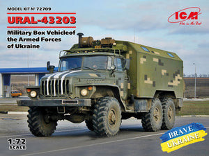 1/72 URAL-43203, Military Box Vehicle of the Armed Forces of Ukraine - Hobby Sense