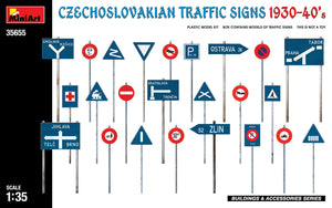 1/35 Czechoslovakian Traffic Signs 1930-40’s - Hobby Sense