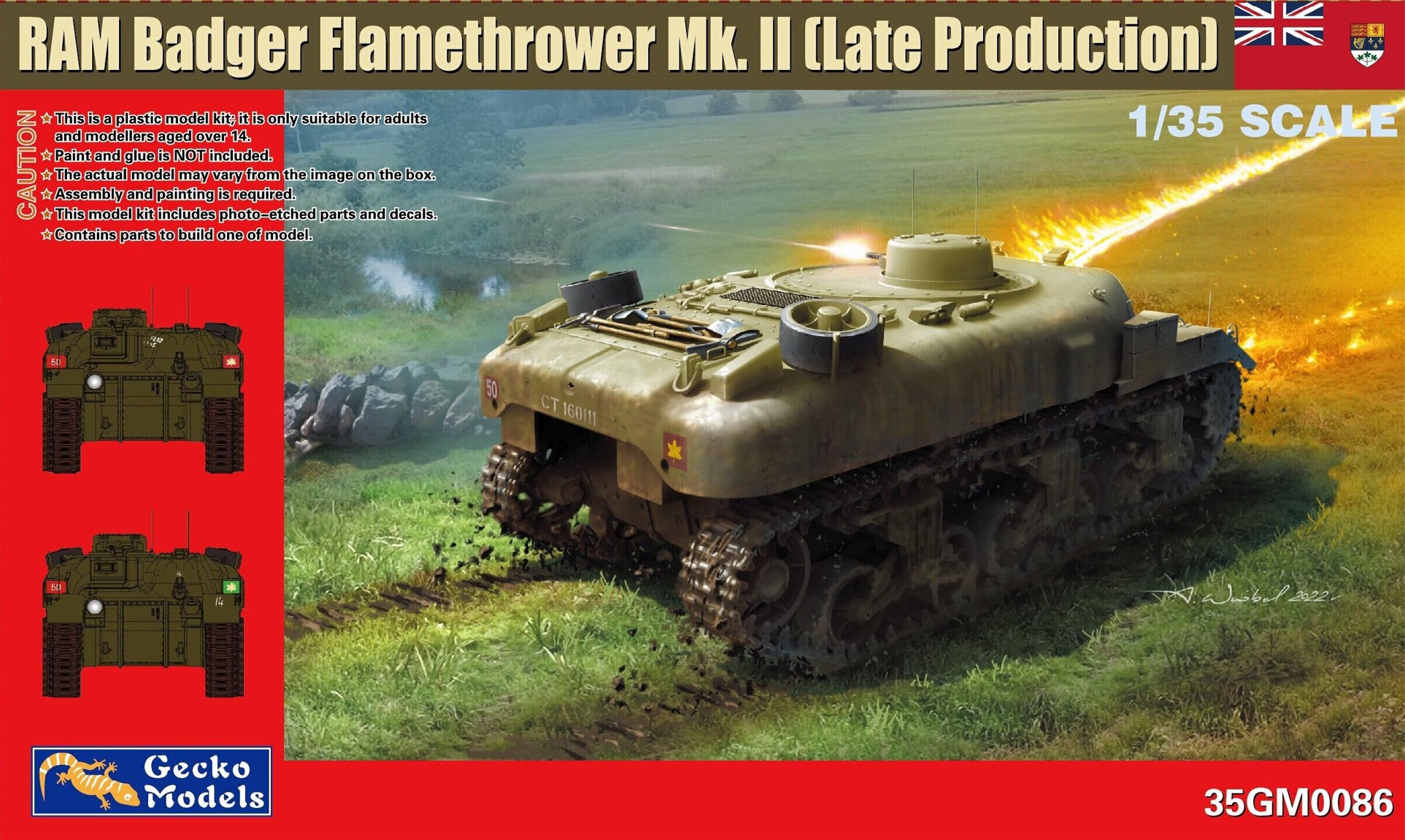 1/35 Canadian Badger Flamethrower Ram Mk II - Hobby Sense