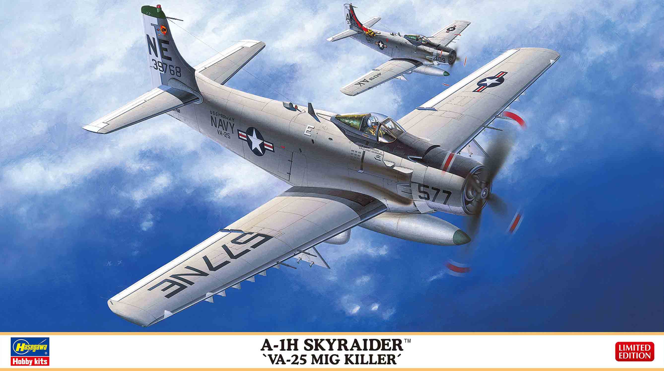Hasegawa 1/72 A1H Skyraider VA-25 MiG Killer