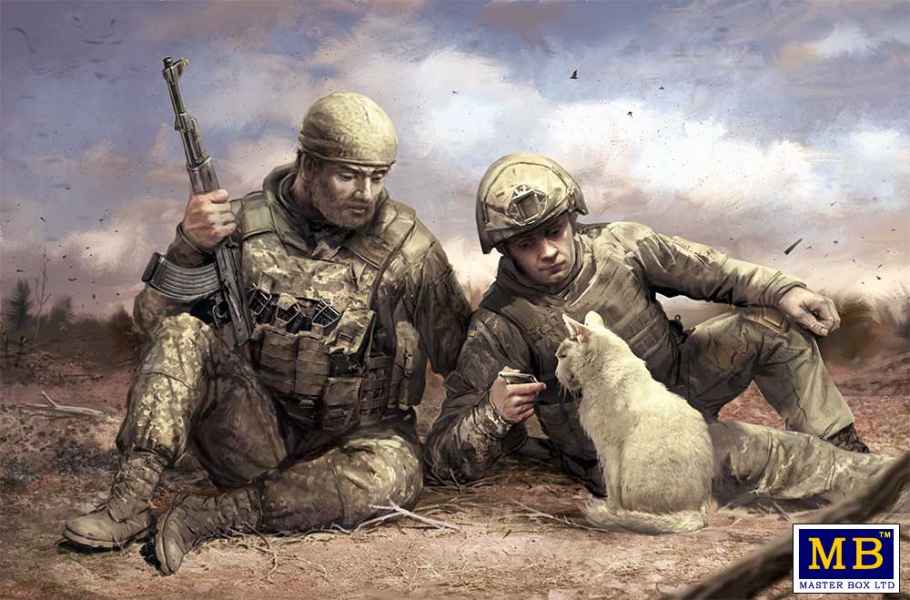 1/35 Russian-Ukrainian War series, kit No 7. News from home - Hobby Sense