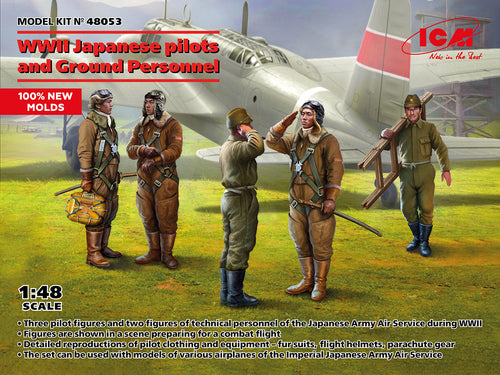 1/48 Japanese pilots and Ground Personnel WWII - Hobby Sense