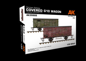 1/35 German Railway Covered G10 Wagon Gedeckter Guterwagen G10 - Hobby Sense