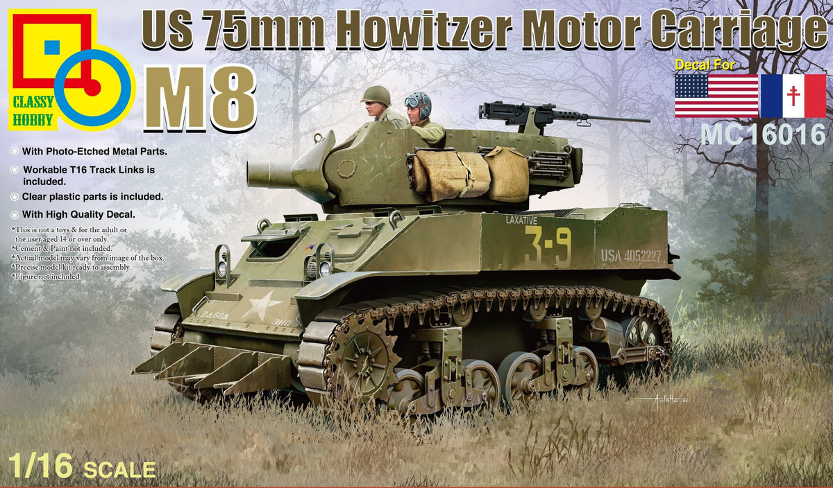 1/16 US 75mm M8 Howitzer Motor Carriage