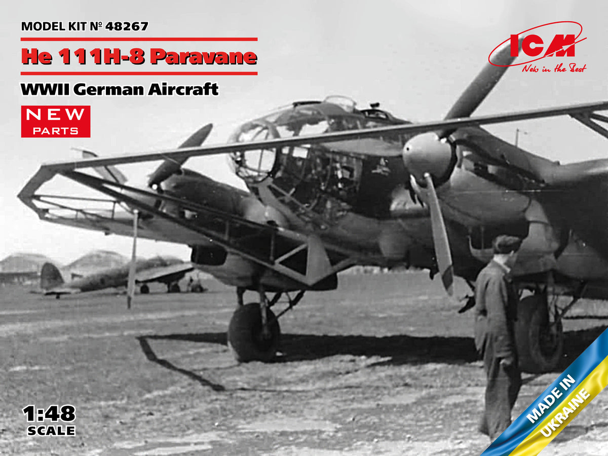 1/48 He 111H-8 Paravane, WWII German Aircraft - Hobby Sense