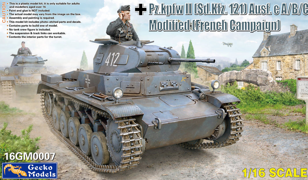 1/16 Pz.kpfw II (Sd.Kfz. 121) Ausf.B Modified (French Campaign) - Hobby Sense