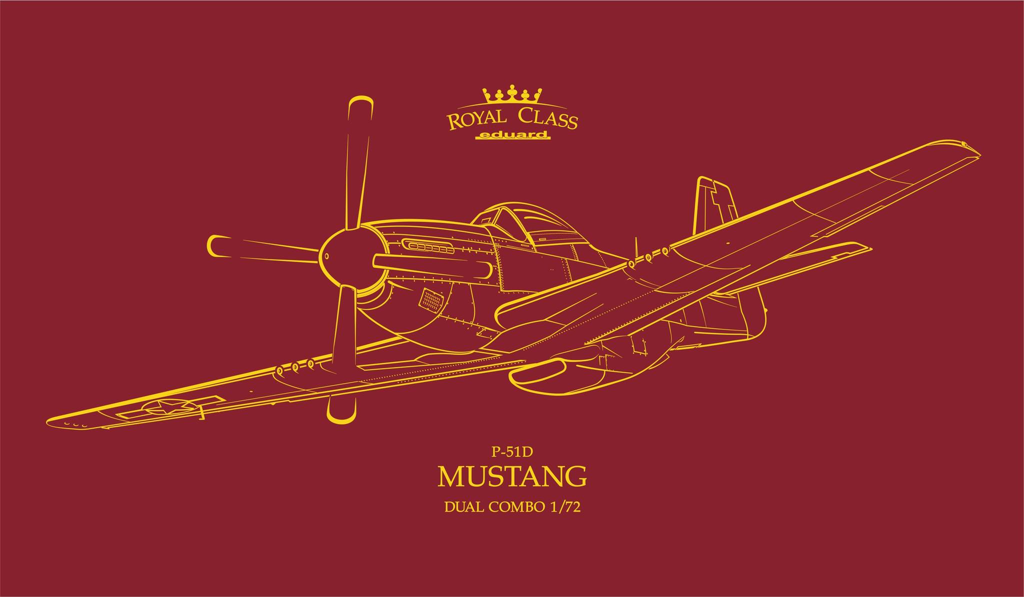 1/72 P51D Mustang Dual Combo Royal Class Edition - Hobby Sense