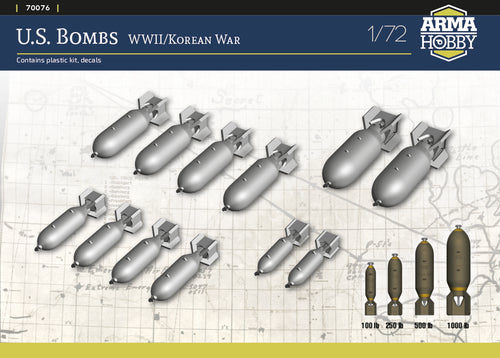 1/72 US Bombs WW2 - Hobby Sense