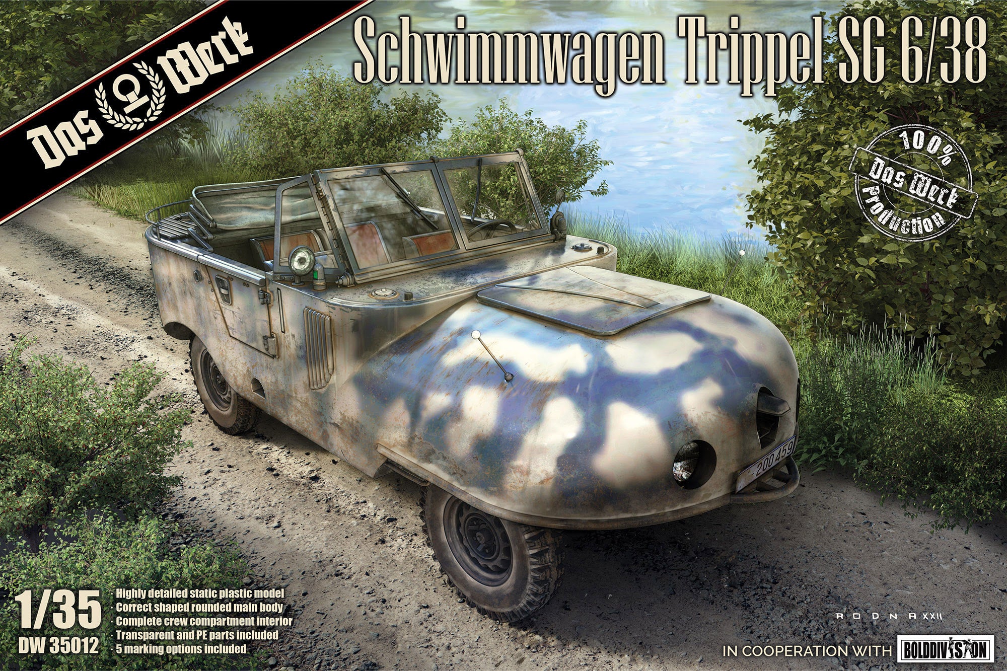1/35 Schwimmwagen Trippel SG 6/38 - Hobby Sense
