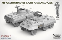 1/16 M8 Greyhound US Light Armored Car (incl. metal barrel and a figure) - Hobby Sense